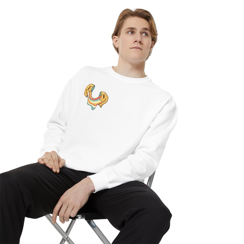 White Graphic Men's Sweater